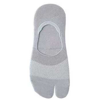 Однотонные невидимые носки Tabi, низкие нескользящие носки с двумя пальцами, носки-лодочки с раздельными пальцами, весна