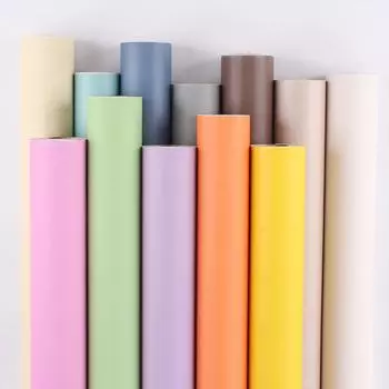 Однотонные обои из ПВХ, водонепроницаемые, влагостойкие, самоклеящиеся, цвет макарон, наклейка на стену, ремонт мебели 10m зелёный