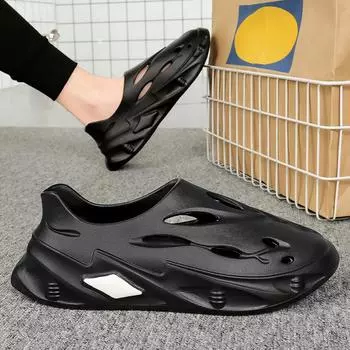 Однотонные парные тапочки, летние повседневные дышащие сандалии, модная пляжная обувь 36-37 белый