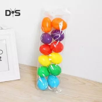 Однотонные пасхальные яйца наполнитель DIY ремесло декор вечеринка сувениры детские игрушки 12pcs