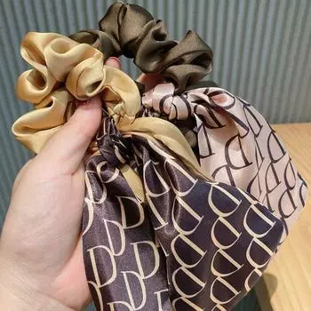 Однотонные подарочные резинки для волос из лент в корейском стиле, эластичные резинки для волос, женские резинки для волос хаки