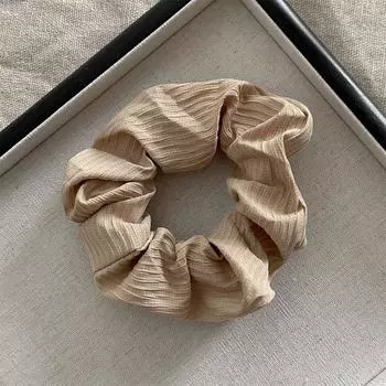 Однотонные полосатые резинки для волос, эластичные резинки для волос, корейские резинки для волос для женщин и девочек, аксессуары для волос «конский хвост» One Size