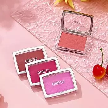 Однотонные румяна для улучшения цвета лица и ретуши макияжа Водостойкий и устойчивый к поту стойкий макияж Псевдовегетарианский макияж 1#