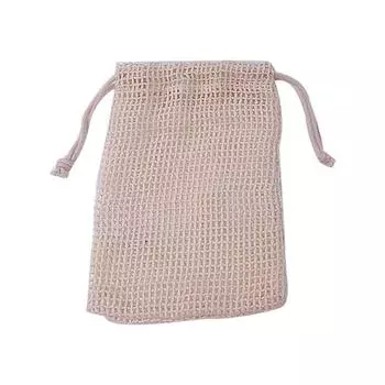 Однотонные салфетки для снятия макияжа с лица, сетчатая сумка для хранения на шнурке