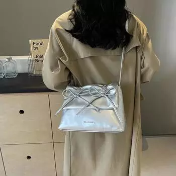 Однотонные швейные сумки через плечо для женщин с застежкой-молнией и внутренним карманом-клапаном из искусственной кожи, высокое качество