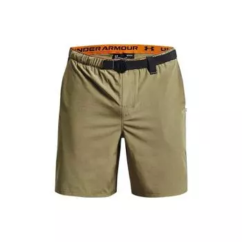 Однотонные спортивные шорты Under Armour «два в одном» с эластичным поясом, мужские штаны, зеленые 1370033-361 XXL