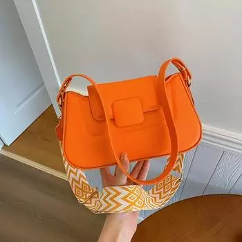 Однотонные сумки через плечо для женщин с застежкой-молнией, внутренним карманом, прошитым замком, элегантные квадратные сумки из полиуретана высокого качества