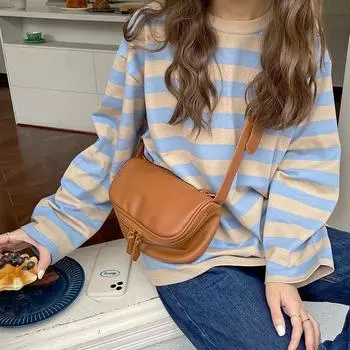 Однотонные сумки через плечо из искусственной кожи для женщин, модные женские сумки-подушки через плечо, универсальные женские простые маленькие сумки чёрный