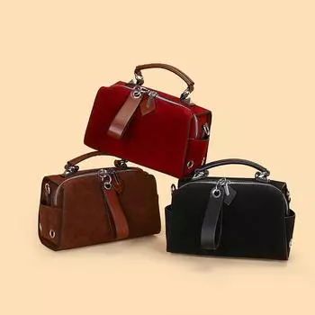 Однотонные замшевые сумки для женщин, женская сумка через плечо, женская сумка через плечо, роскошная мода, высокое качество, новая