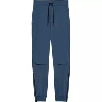 Однотонные зауженные повседневные брюки со шнуровкой, женские брюки темно-синего цвета 1WE10350133 M