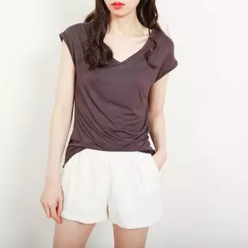 Однотонные женские рубашки без рукавов с v-образным вырезом, дышащие свободные базовые футболки, впитывающие пот, летние футболки из модала 2XL хаки
