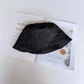 Однотонные женские шляпы от солнца, летние тонкие хлопковые панамы для рыбалки, дорожные пляжные шляпы-ведра с тентом One Size чёрный