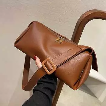 Однотонные женские сумки через плечо, женские сумки для поездок на работу, винтажные и повседневные сумки через плечо большой вместимости