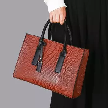 Однотонные женские сумки Lychee Grain высокого качества, одно плечо, через плечо, ручная сумка тройного назначения, портативная сумка для отдыха чёрный