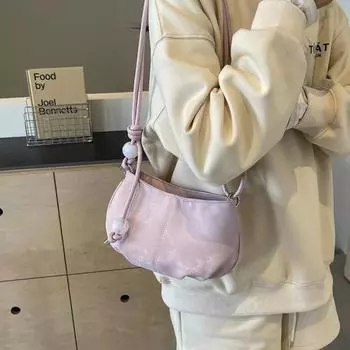 Однотонные женские сумки на плечо с застежкой-молнией для поездок на работу, модные сумки через плечо для женщин, тренд