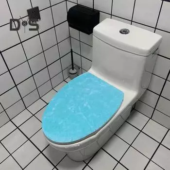 Однотонный чехол для унитаза, ультра-плюшевая эластичная лента, нескользящий материал, моющийся, универсальный чехол для унитаза, аксессуар для ванной комнаты красный