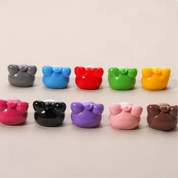 Однотонный цвет Yuanbao Dream Bear Мини-фигурка случайная 1 шт. настольный милый мультяшный декоративный орнамент брелок подвеска аксессуары разноцветный