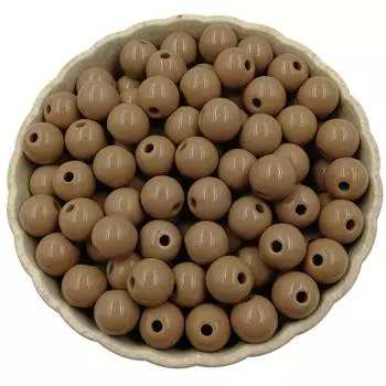 Однотонный цветной кулон для изготовления ювелирных изделий оптом 20 шт. 10 мм DIY для свободных бусин ожерелье браслет акриловые бусины