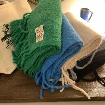 Однотонный искусственный кашемировый шарф для женщин, подходит для зимы, подходит для пар, двойного назначения, теплый, длинный, толстый 220*30cm светло-серый