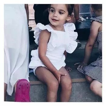 Однотонный комбинезон без рукавов с открытой спиной для новорожденных девочек, комбинезон, спортивный костюм 0-6m розовый