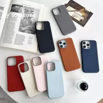 Однотонный кожаный текстурный мягкий чехол для телефона TPU для iPhone 16 Pro Max 15 Pro 14 Plus 13 12 11 XS XR 8 7 роскошный матовый ударопрочный тонкий бампер iPhone 16 бежевый