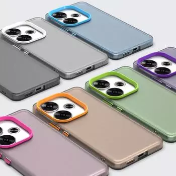 Однотонный матовый чехол для телефона Xiaomi 14T Pro Poco F6 X6 M6 Redmi 14C 13C Note 14 Pro 13 12 Защитный противоударный чехол для объектива Redmi 14C 4G белый