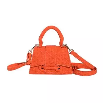 Однотонный мини-кошелек для монет из искусственной кожи, женская сумка через плечо, симпатичная, шикарная, дорожная сумка через плечо оранжевый