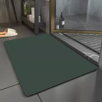 Однотонный мягкий диатомовый коврик для ванной комнаты, туалета, быстросохнущий, впитывающий коврик для унитаза, нескользящий коврик для унитаза, ковер 40 * 60cm