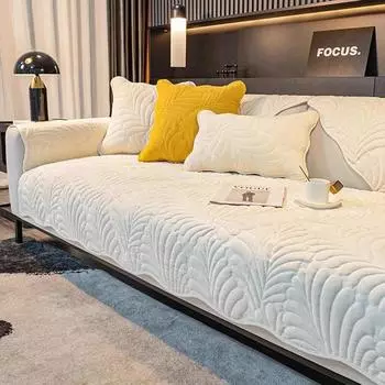 Однотонный мягкий толстый чехол для дивана Nordic Lounge Corner L Shape Sofa полотенце чехол нескользящий домашний протектор для дивана гостиная 70x70cm