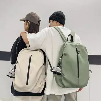 Однотонный мужской рюкзак, женский легкий дорожный рюкзак, школьный рюкзак для школьников Small красный