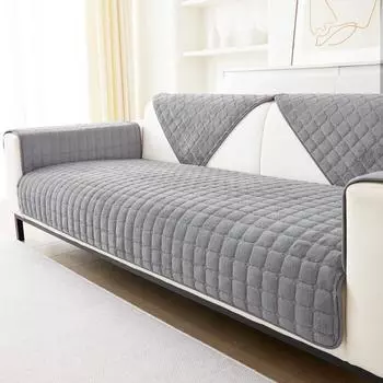 Однотонный нескользящий чехол для дивана, утолщенный мягкий плюшевый диван, подушка, полотенце для гостиной, мебель, декор, чехлы, чехлы для диванов 70x70cm бежевый