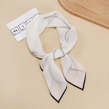 Однотонный носовой платок, шелковые шейные шарфы для женщин, 70x70 см, маленькие шали и накидки, бандана, платки на голову 70x70cm чёрный