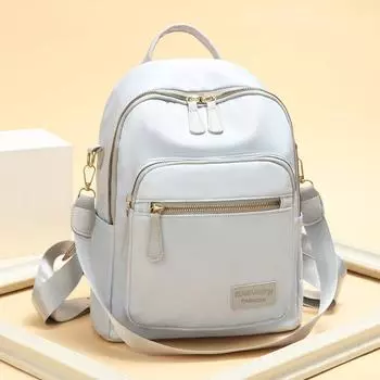 Однотонный оксфордский рюкзак, женская легкая дорожная сумка большой емкости кофейный