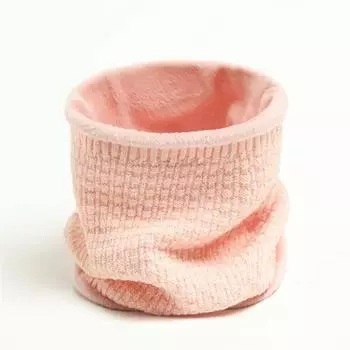 Однотонный Плотный Теплый Шарф-Кольцо Модный Зимний Полосатый Теплый Женский Мужской Уличный Шарф-Маска с Плюшевым Снудом Унисекс Муфта One Size