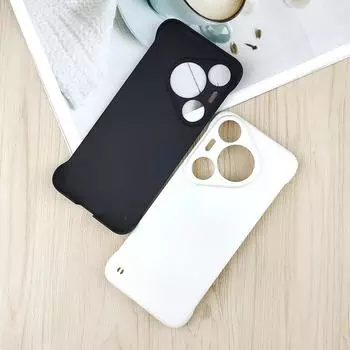 Однотонный, приятный на ощупь, безрамочный чехол для Huawei Pura 70 Ultra P70 60 50 40 Pro Plus, ультратонкий, устойчивый к отпечаткам пальцев, ударопрочный, жесткий матовый чехол из ПК Pura 70 белый