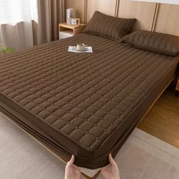 Однотонный простой и уютный защитный чехол для матраса 90x200