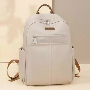 Однотонный простой женский рюкзак большой емкости, весенняя сумка, модный рюкзак для отдыха и поездок на работу чёрный