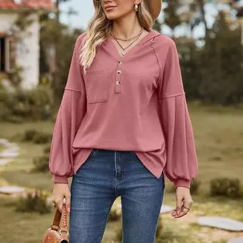 Однотонный пуловер с капюшоном и футболка с длинными рукавами S чёрный