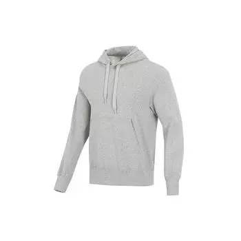 Однотонный пуловер с капюшоном Nike с вышитым логотипом, мужская спортивная одежда, светло-серый DA0024-050 L