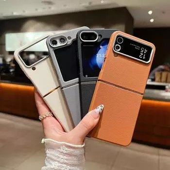 Однотонный роскошный мягкий ТПУ 2 шт складной чехол для Samsung Z Flip6 Flip5 Flip4 Flip3 защита объектива ударопрочный тонкий матовый чехол для телефона Samsung Z Flip6 чёрный