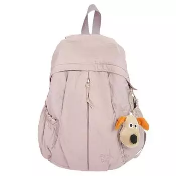 Однотонный рюкзак большой вместимости, студенческий школьный рюкзак, легкая дорожная сумка фиолетовый