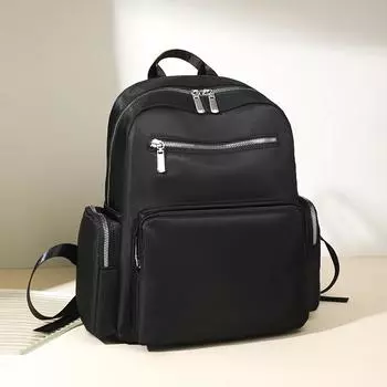 Однотонный рюкзак для женщин, большой емкости, для поездок на работу, школьный рюкзак для студентов розовый