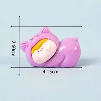 Однотонный щенок-плюш Лилит мини-фигурка случайный 1 шт милый мультяшный креативный орнамент декоративные аксессуары разноцветный