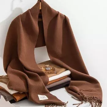 Однотонный шарф-шаль женский зимний Sense Sense Sense ветрозащитный теплый шарф для женщин 200*40cm