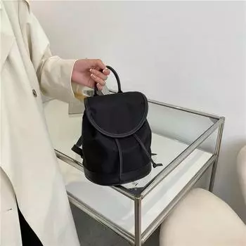 Однотонный шнур PU легкий повседневный универсальный рюкзак модный роскошный однотонный осенний женский рюкзак