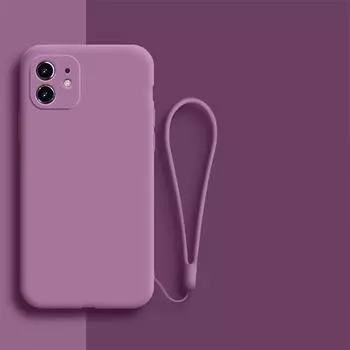 Однотонный силиконовый чехол для iPhone «все включено» Мягкий чехол для iPhone11promax 6,5 «Черная смородина фиолетовый