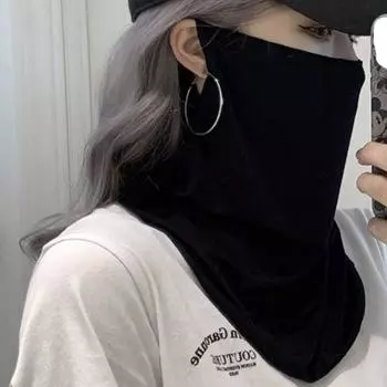 Однотонный солнцезащитный чехол для лица, солнцезащитный шарф для лица, летняя маска для лица Gini style 5