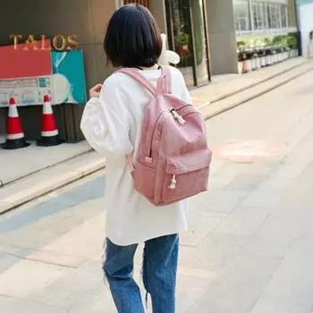 Однотонный вельветовый рюкзак с защитой от кражи, тренировочный рюкзак с регулируемыми ремнями, большая вместимость, унисекс, школьная сумка для путешествий, кемпинга, работы, спортзала светло-коричневого