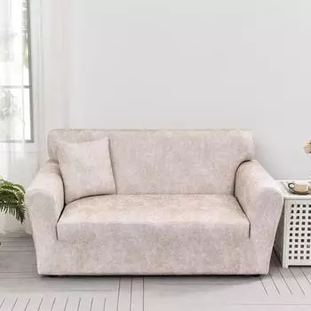 Однотонный водонепроницаемый, грязеотталкивающий и нескользящий чехол для дивана, односпальный и двуспальный, нескользящий чехол из искусственной коровьей кожи Single 90-140cm темный кофе