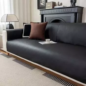Однотонный водонепроницаемый коврик для дивана, нескользящий чехол для дивана в форме буквы L, защитный чехол для гостиной, защищающий от царапин, кошек, собак, детей, для дивана 60x60